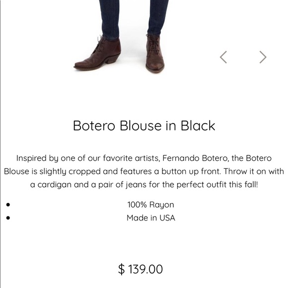 BNWT, tysa designs crop top button down, maroon, 0 - Picture 7 of 7